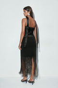 Fringe skirt - Noir
