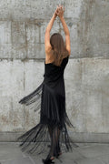 Fringe skirt - Noir