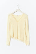 14+ lace top - Jaune