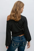 Y smock top - Dot aop