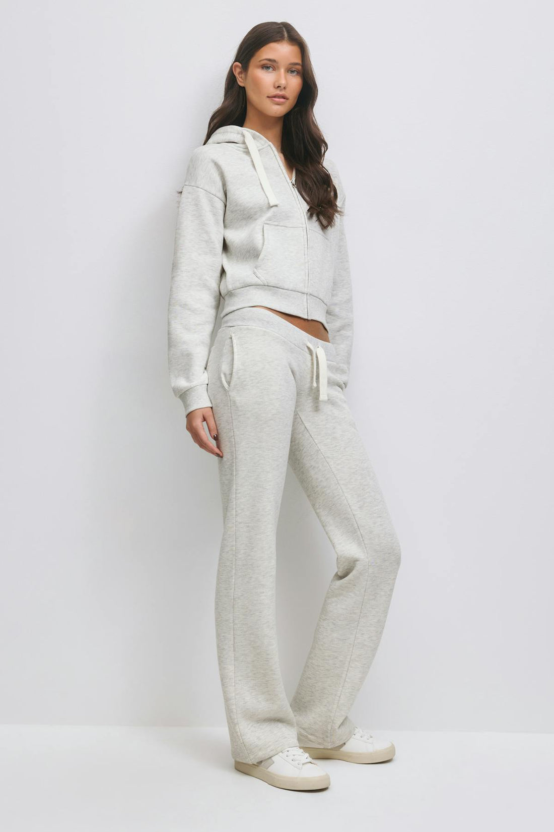 14+ x-tra low sweatpants - Lt grey melange