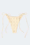 Embroidery bikini brazilian - Jaune clair