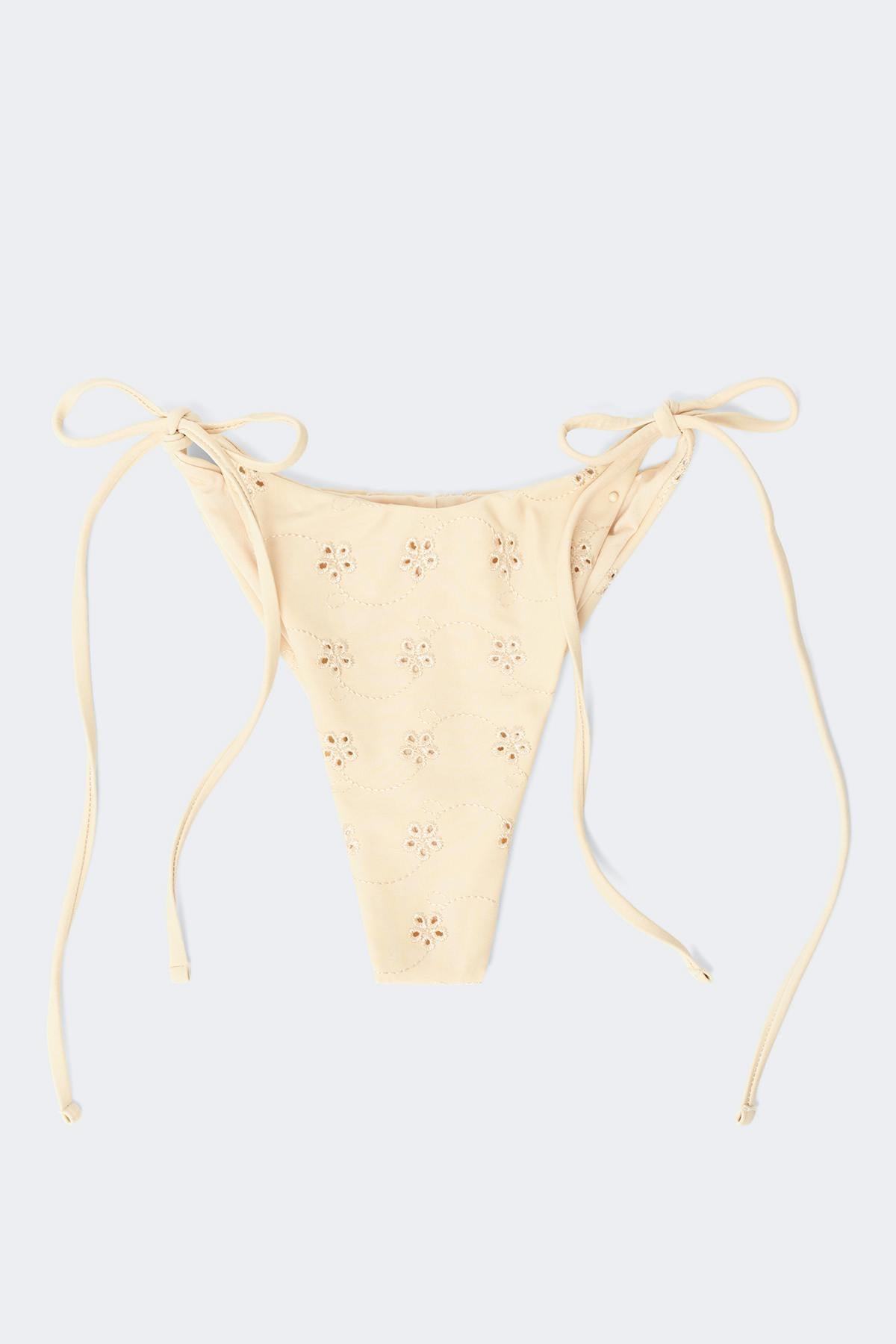 Embroidery bikini brazilian - Jaune clair