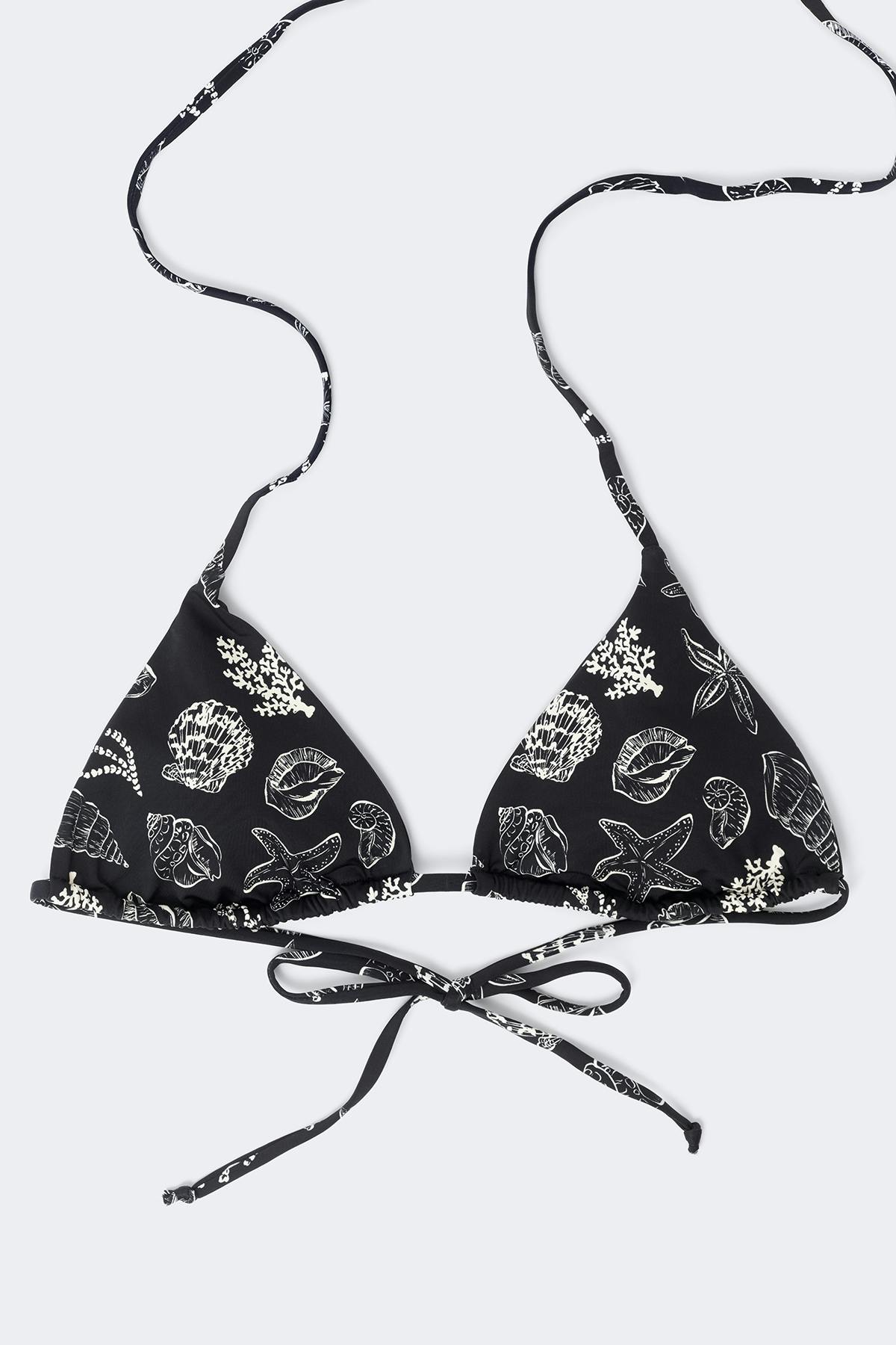 Bikini triangle top - Black dot