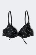 Bikini wire bra - Black dot