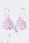 Triangle front tie bikini top - Lavender