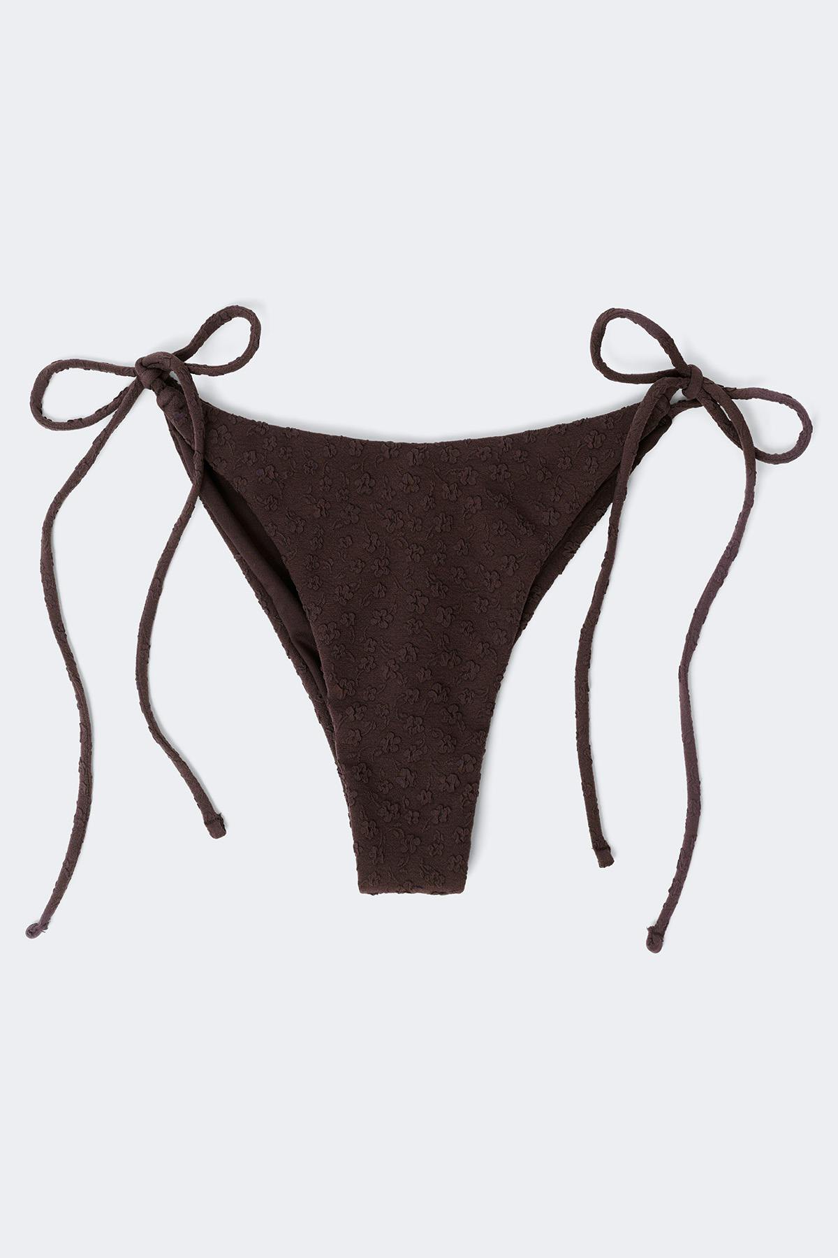 Tie bikini brazilian - Marron