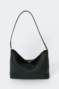 Slouchy braided strap bag - Noir