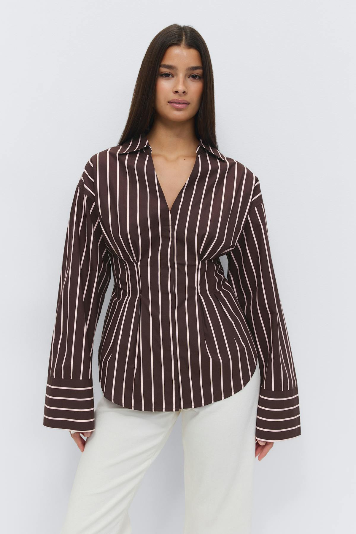 Shaped shirt - Blue/stripe