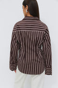 Shaped shirt - Blue/stripe