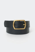Large buckle belt - Black/gold