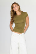 Perfect tight tee - Seal brown