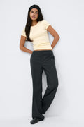 Perfect tight tee - Beige melange