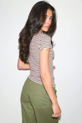 Perfect tight tee - Pink stripe