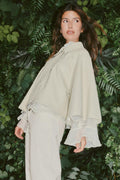 Pu cape jacket - Bone white