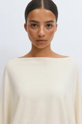 Poncho top - Beige melange