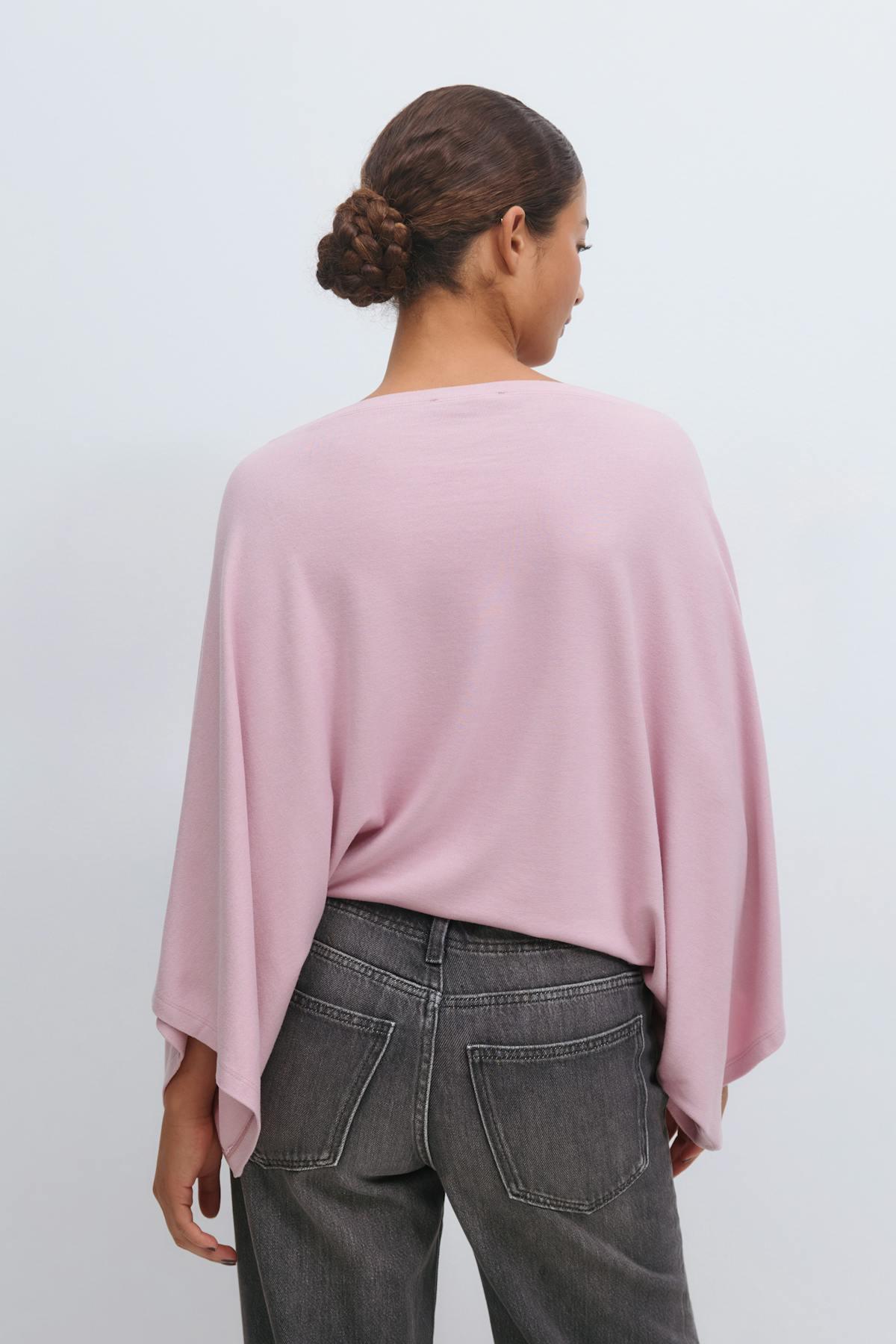 Poncho top - Dawn pink