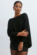 Poncho top - Noir