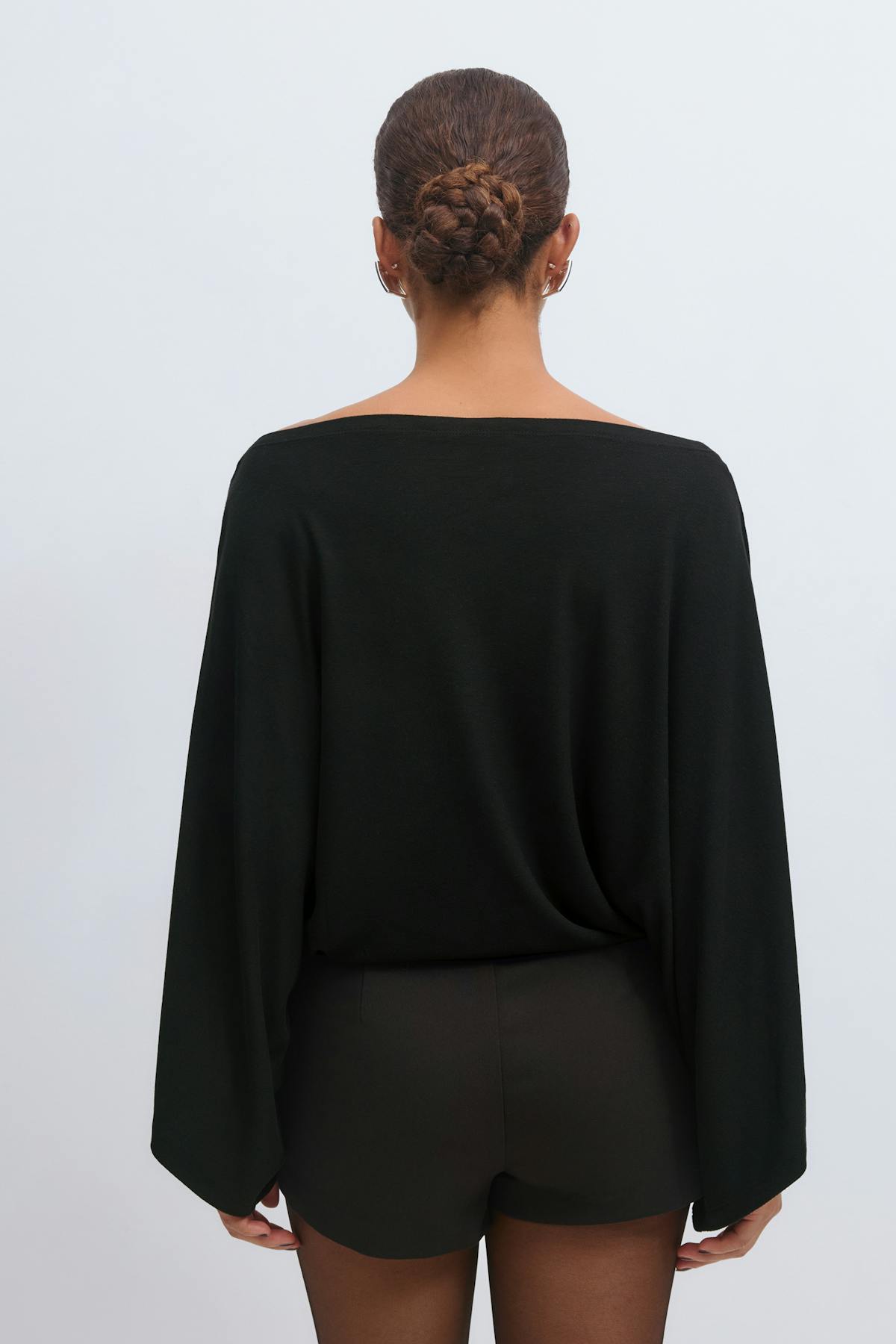 Poncho top - Noir