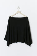 Poncho top - Noir