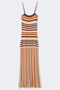 Multistripe knitted dress - Multicolore