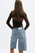 Baggy babe denim shorts - Cold blue