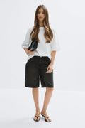 Baggy babe denim shorts - Cold blue