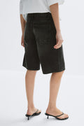 Baggy babe denim shorts - Offblack