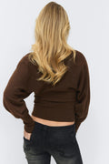 14+ fitted wrap sweater - Shavedchocolate