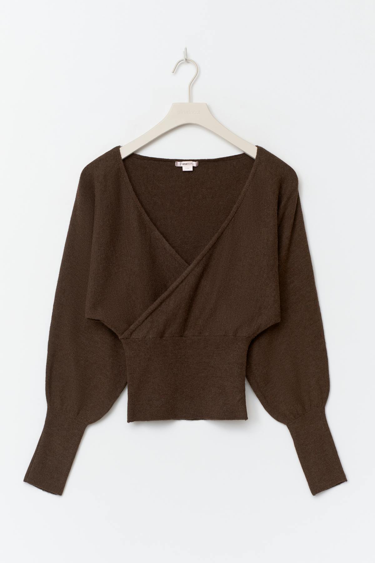 14+ fitted wrap sweater - Shavedchocolate