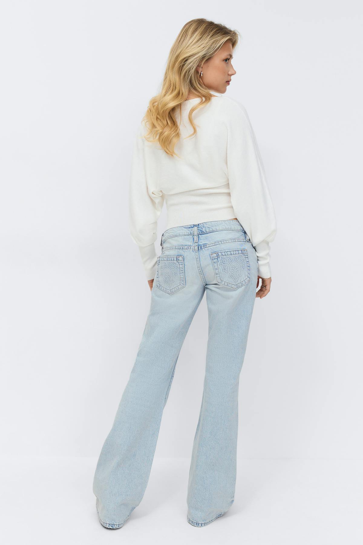 14+ hip hug loose jeans - Super lt blue