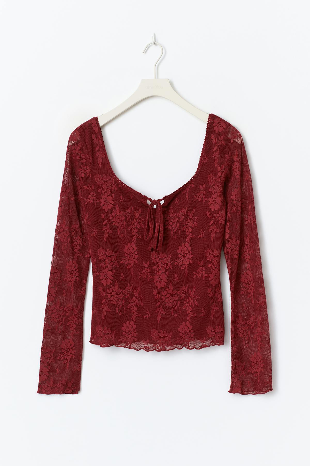 Scoop neck top - Blanc cassé