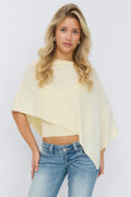 14+ knitted poncho - Banana crepe