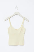 14+ knitted singlet - Banana crepe