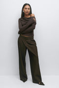 One shoulder top - Bordeaux