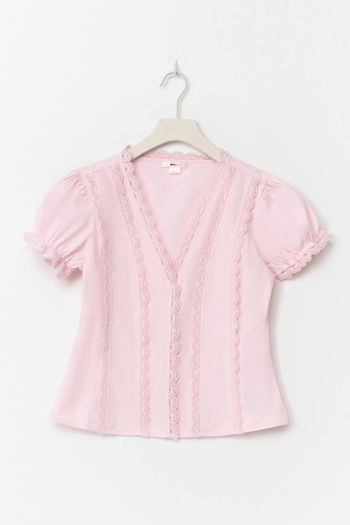 14+ fitted short sleeve top - Rose