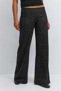 Low waist trousers - Marron foncé