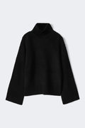 Knitted turtleneck sweater - Noir