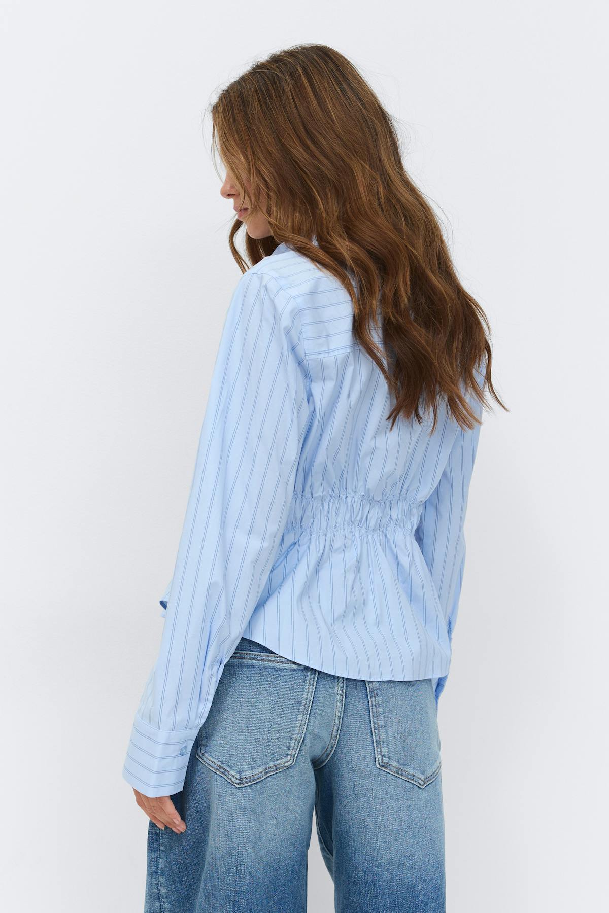 Smock blouse - Blue stripe