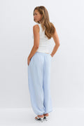Cotton balloon trousers - Bleu clair