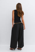 Cotton balloon trousers - Noir