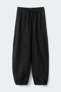 Cotton balloon trousers - Noir