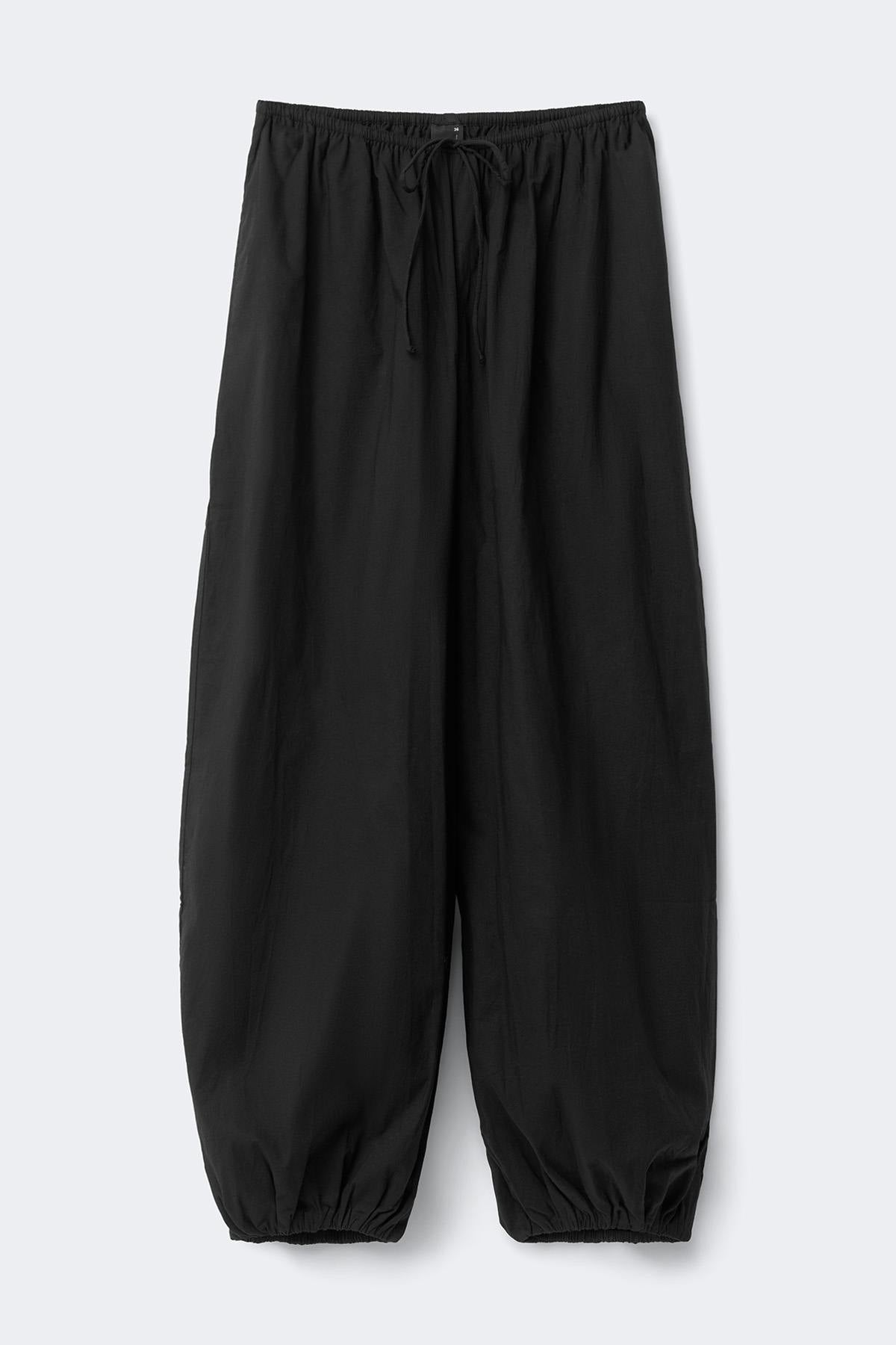 Cotton balloon trousers - Noir