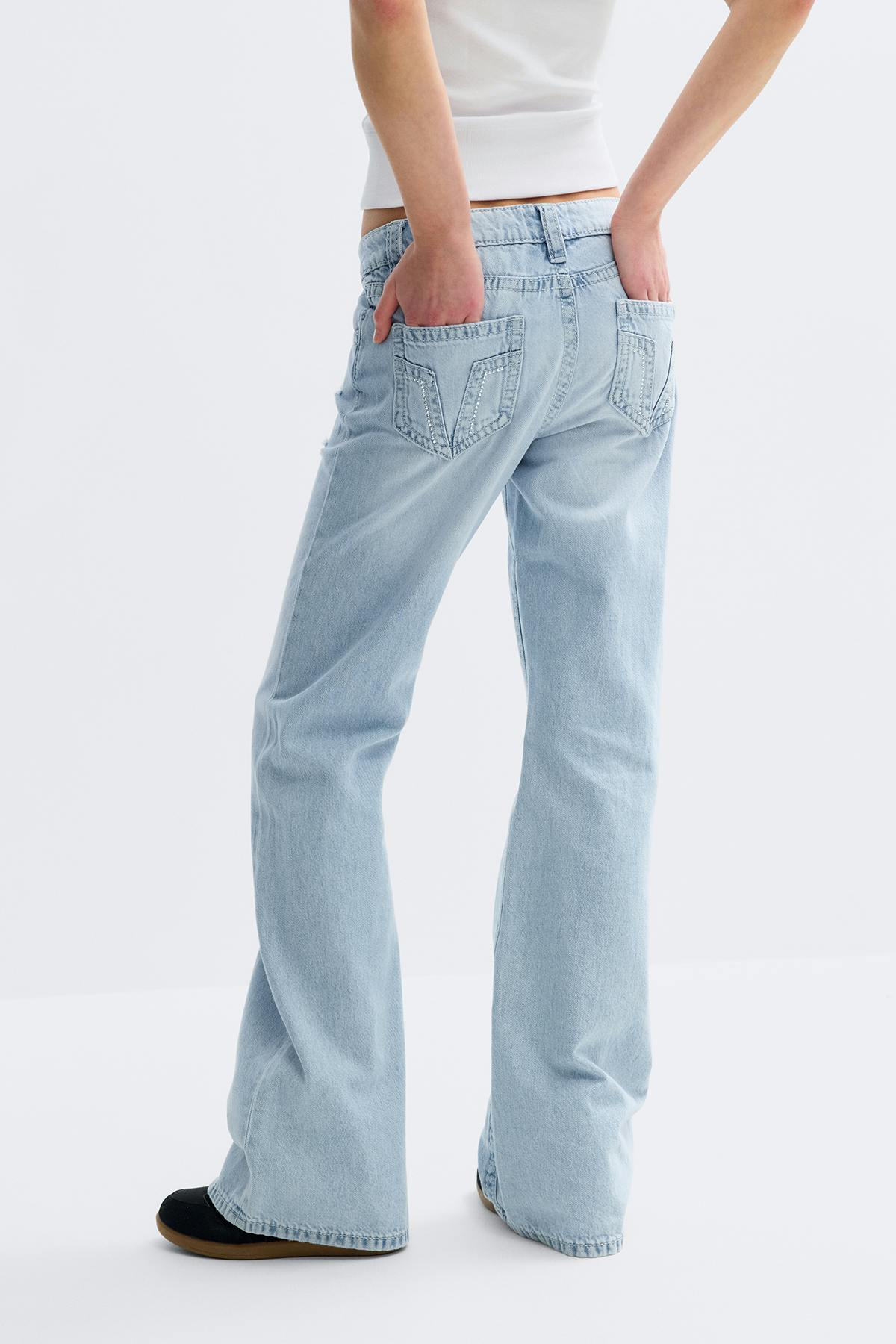 Y for real low loose jeans - Bleu clair