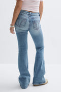 Y for real mid waist jeans - Bleu