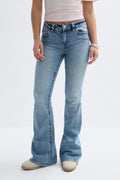 Y for real mid waist jeans - Bleu