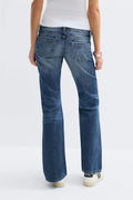 14+ hip hug loose jeans tall - Mid blue
