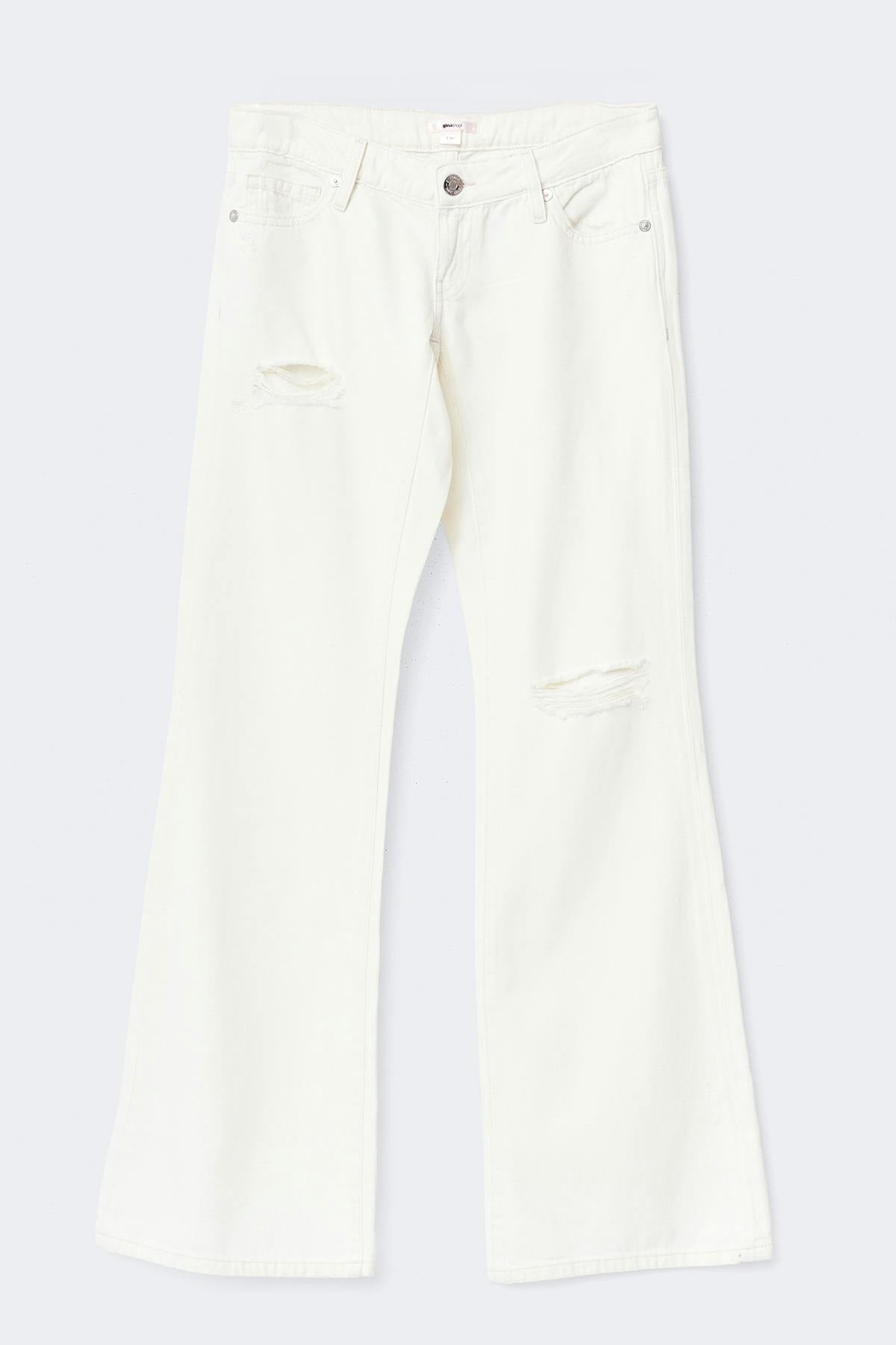 14+ hip hug loose jeans - Blanc