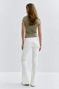 14+ low rise flare jeans - Blanc