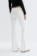 14+ low rise flare jeans tall - Blanc